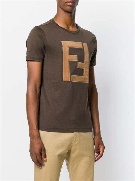 fendi t shirt ff in box|Fendi Men's Designer T.